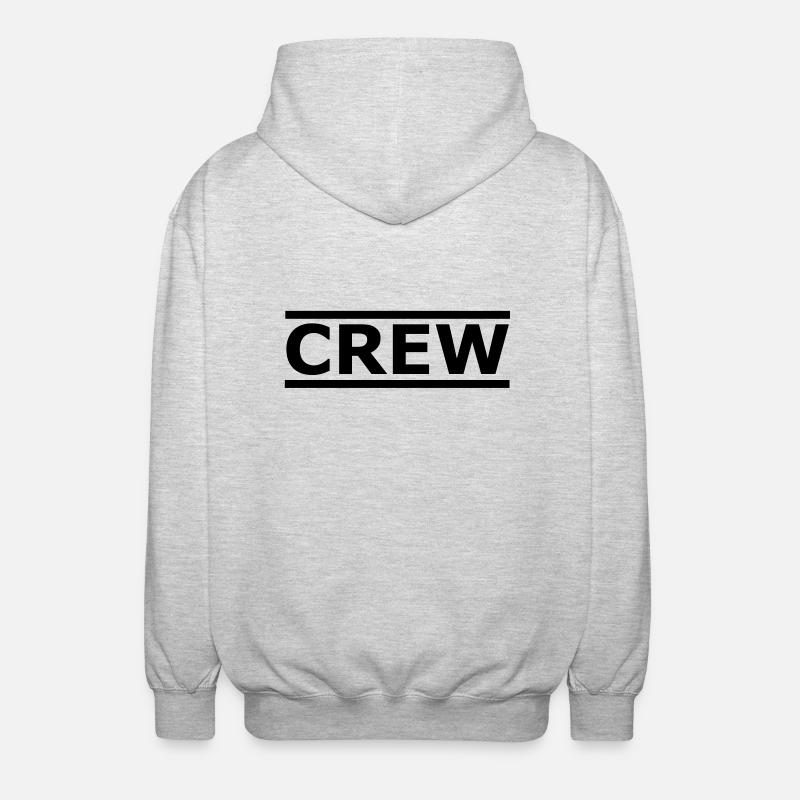 Crew - Veste à capuche unisexe - gris clair chiné