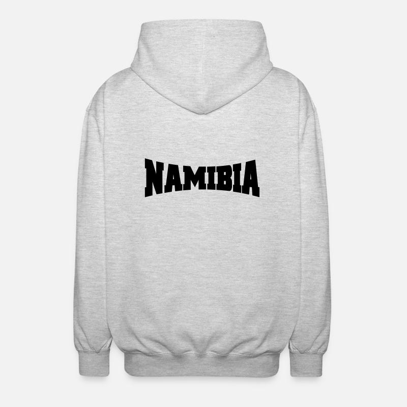 Namibie logo - Veste à capuche unisexe - gris clair chiné