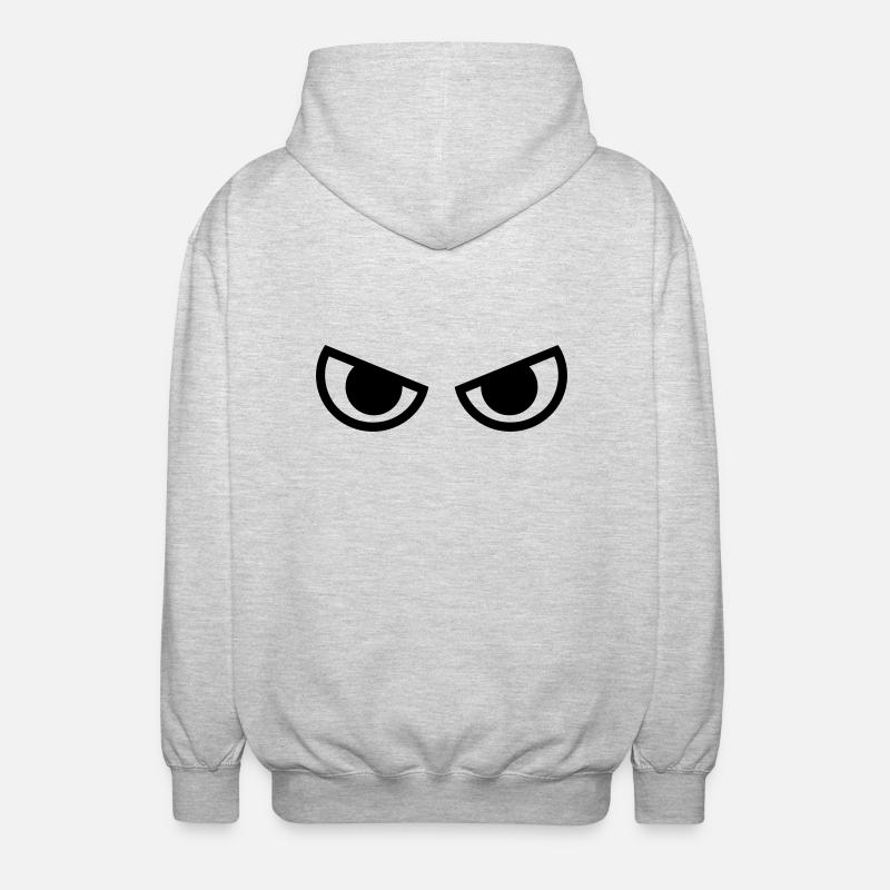 Yeux - Veste à capuche unisexe - gris clair chiné