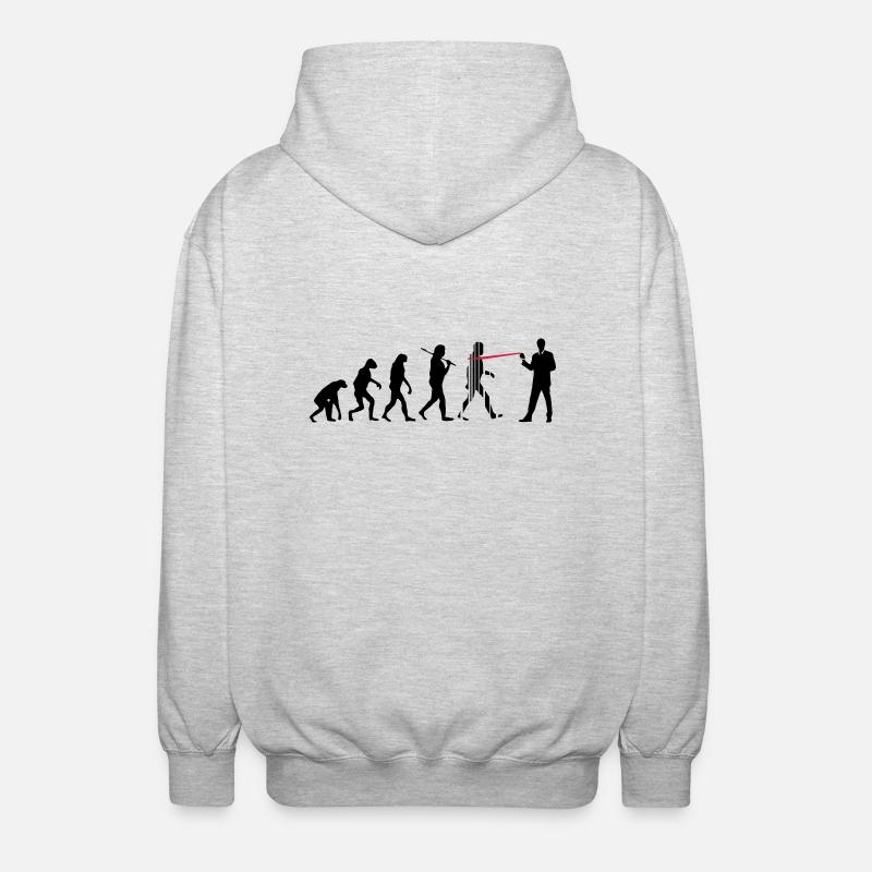 évolution NSA - Veste à capuche unisexe - gris clair chiné