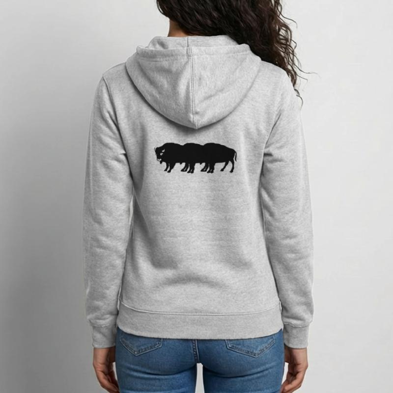 bisons Unisex Kapuzenjacke