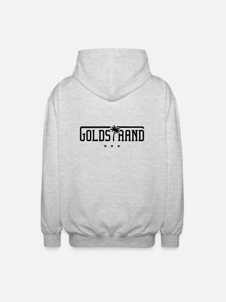goldstrand palm - Unisex Kapuzenjacke - Hellgrau meliert