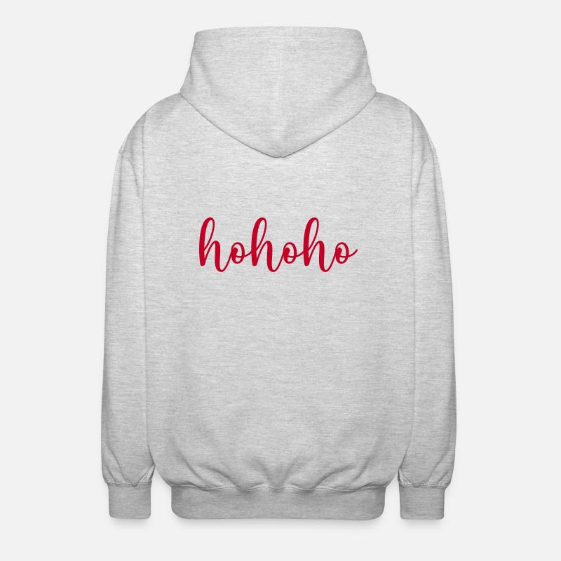 hohoho - Unisex Hooded Jacket - light heather grey