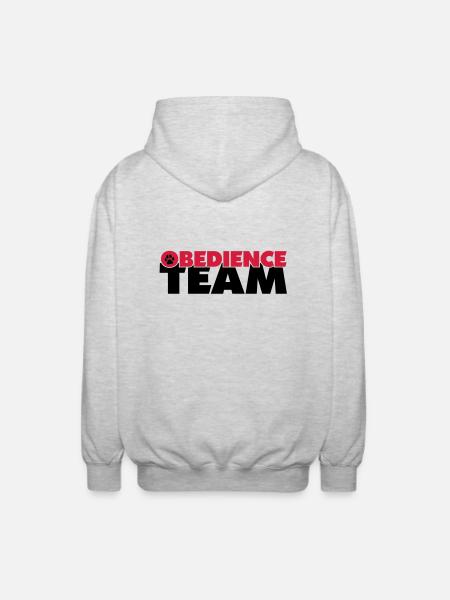 obedienceteam4 - Unisex Kapuzenjacke - Hellgrau meliert