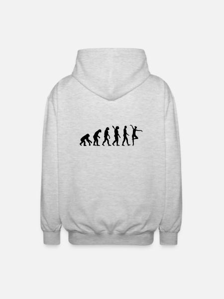 Ballet Ballerina - Unisex Hooded Jacket - light heather grey