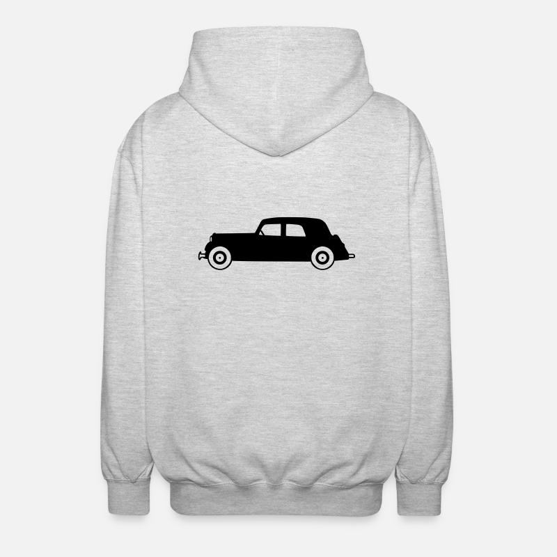 Traction Avant Profil - Unisex Kapuzenjacke - Hellgrau meliert