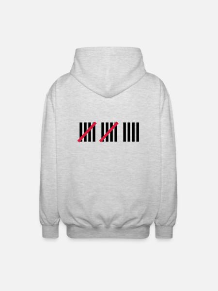 14th Birthday - Unisex Hooded Jacket - light heather grey