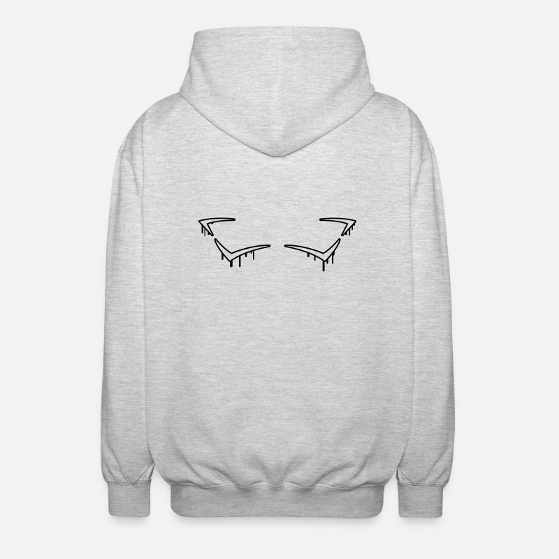 Graffiti Frame - Unisex Hooded Jacket - light heather grey