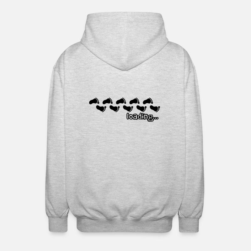 Loading Baby Design - Unisex Hooded Jacket - light heather grey