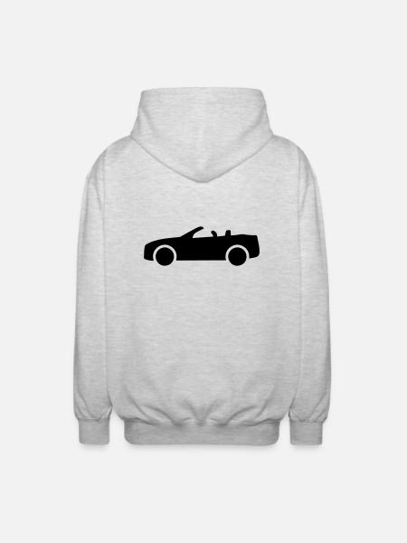 Cabrio - Unisex Kapuzenjacke - Hellgrau meliert