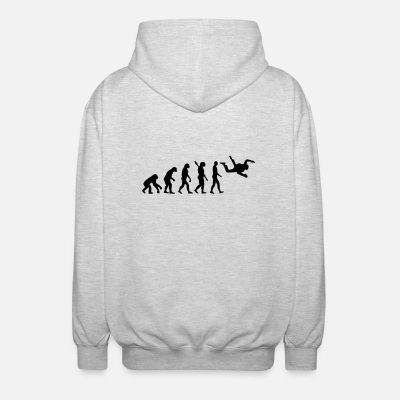 Evolution Skydiving - Veste à capuche unisexe - gris clair chiné
