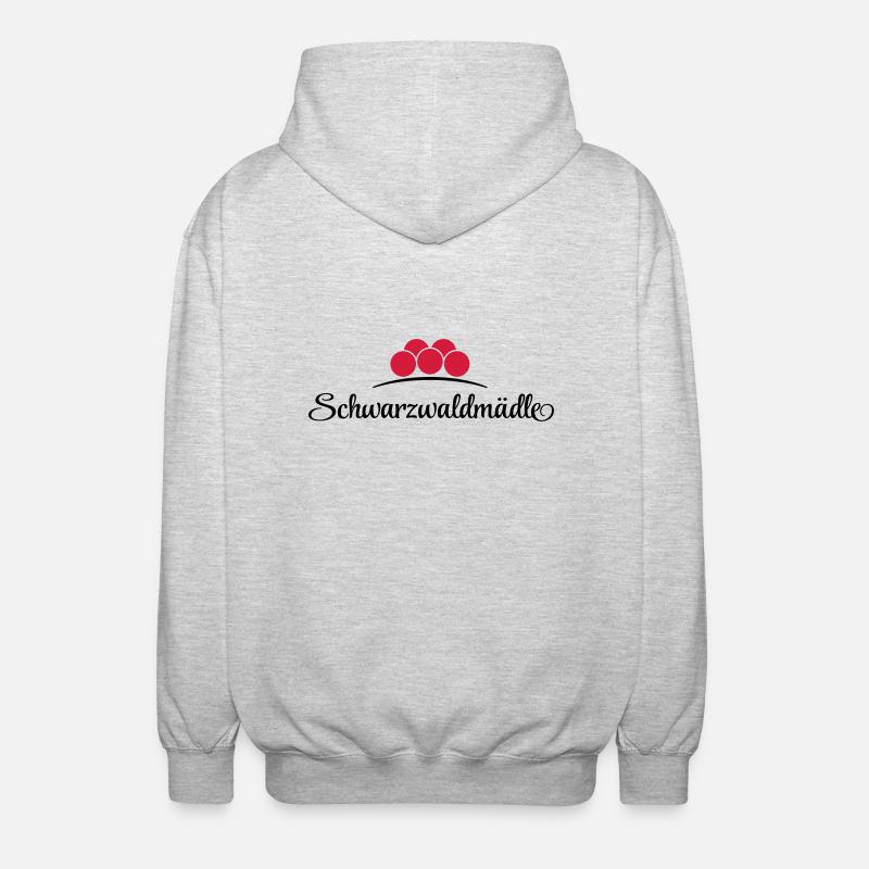 Schwarzwaldmädle - Unisex Kapuzenjacke - Hellgrau meliert