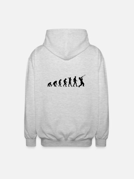 Jazz Evolution - Unisex Kapuzenjacke - Hellgrau meliert