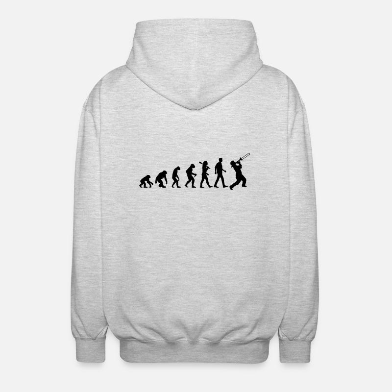 Jazz Evolution - Unisex Kapuzenjacke - Hellgrau meliert