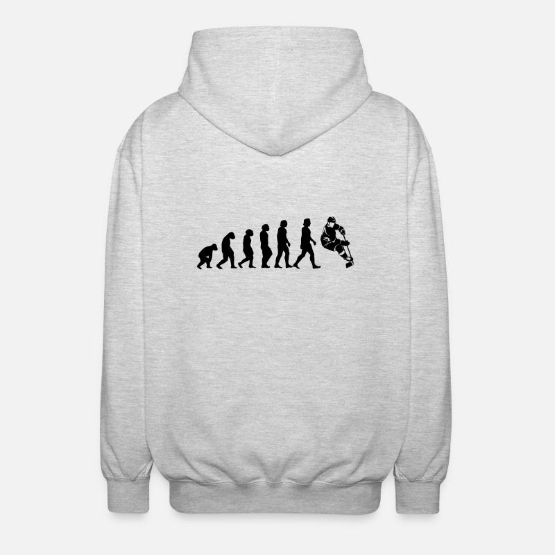 Evolution Hockey - Unisex Hooded Jacket - light heather grey