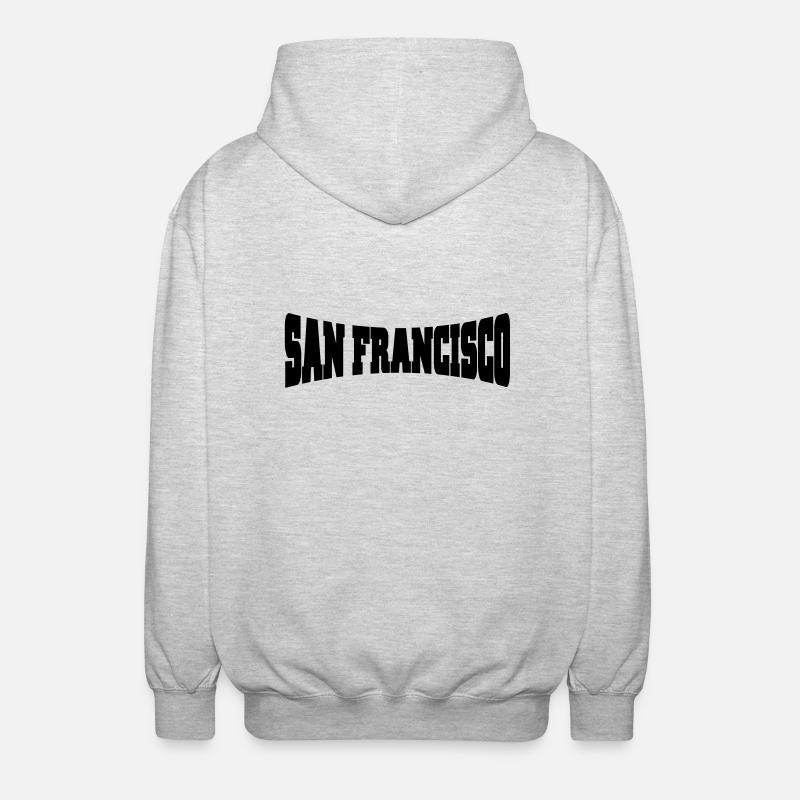 San Francisco - Veste à capuche unisexe - gris clair chiné
