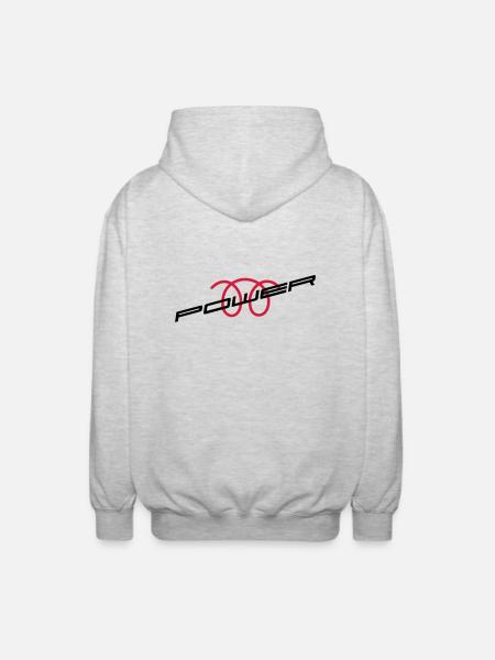 Diesel-Power Vorglühung - Unisex Kapuzenjacke - Hellgrau meliert