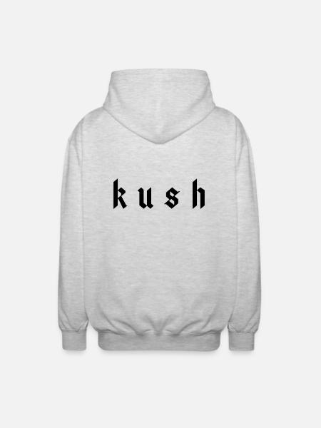 KUSH - Unisex Kapuzenjacke - Hellgrau meliert