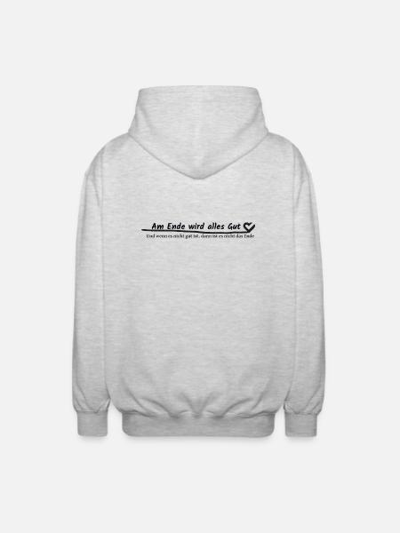 BT. - Am Ende - Unisex Kapuzenjacke - Hellgrau meliert