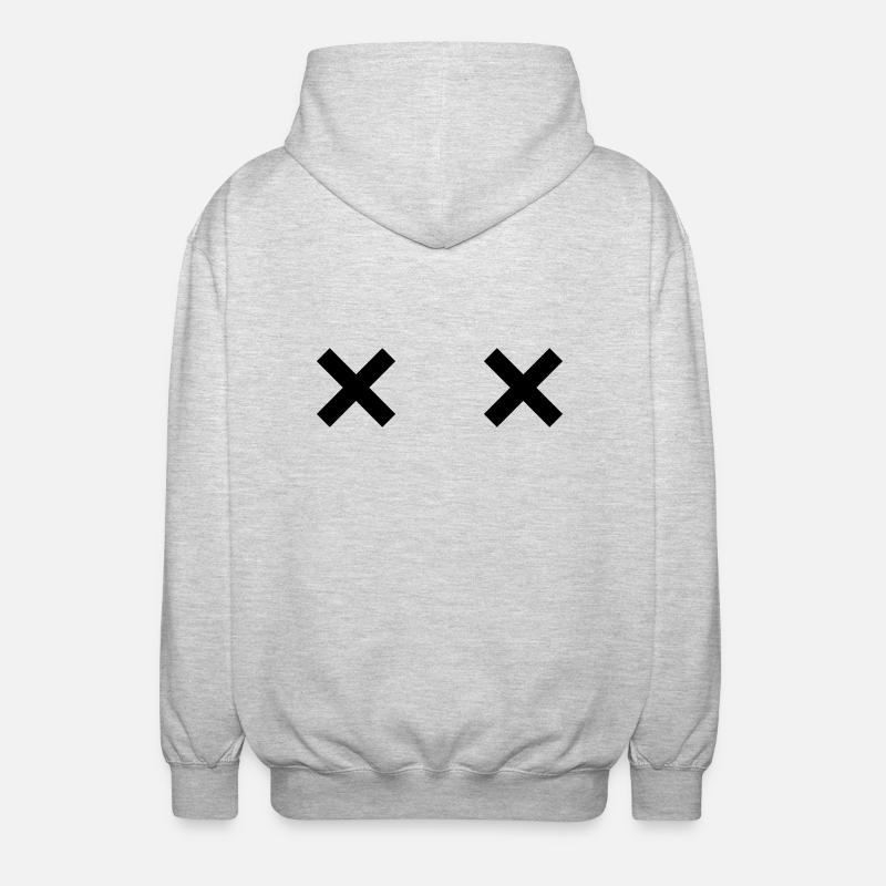 XX - Unisex Kapuzenjacke - Hellgrau meliert