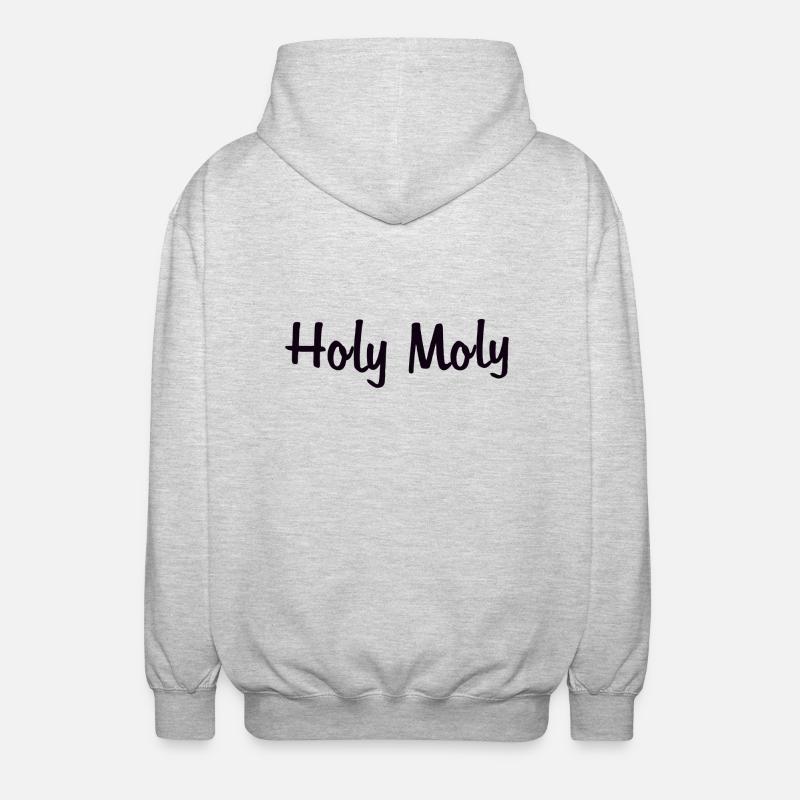 Holy Moly - Unisex Kapuzenjacke - Hellgrau meliert