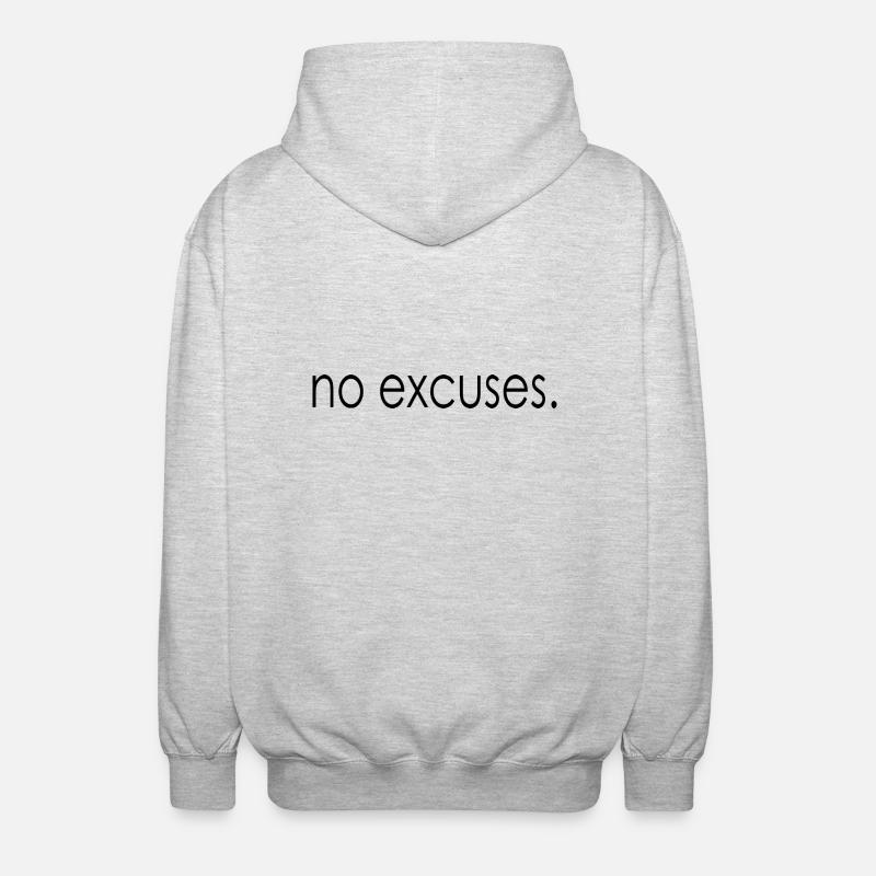 pas d'excuses. - Veste à capuche unisexe - gris clair chiné