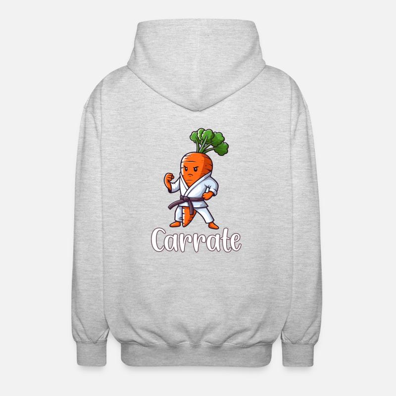 Carrate - Veste à capuche unisexe - gris clair chiné