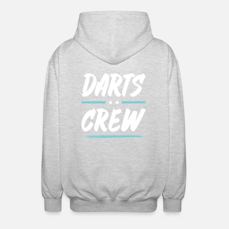 Darts Crew - Unisex Hooded Jacket - light heather grey