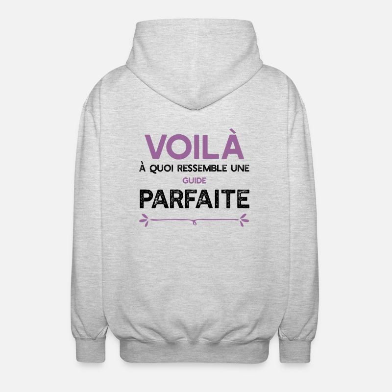 Une Guide parfaite cadeau - Veste à capuche unisexe - gris clair chiné