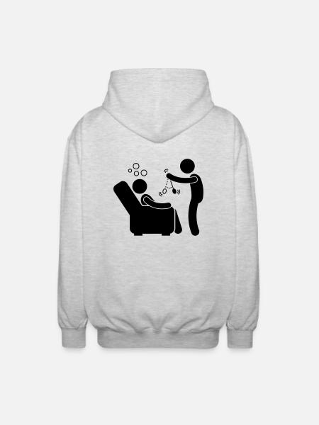 Hypnosis - Hypnotic - Unisex Hooded Jacket - light heather grey