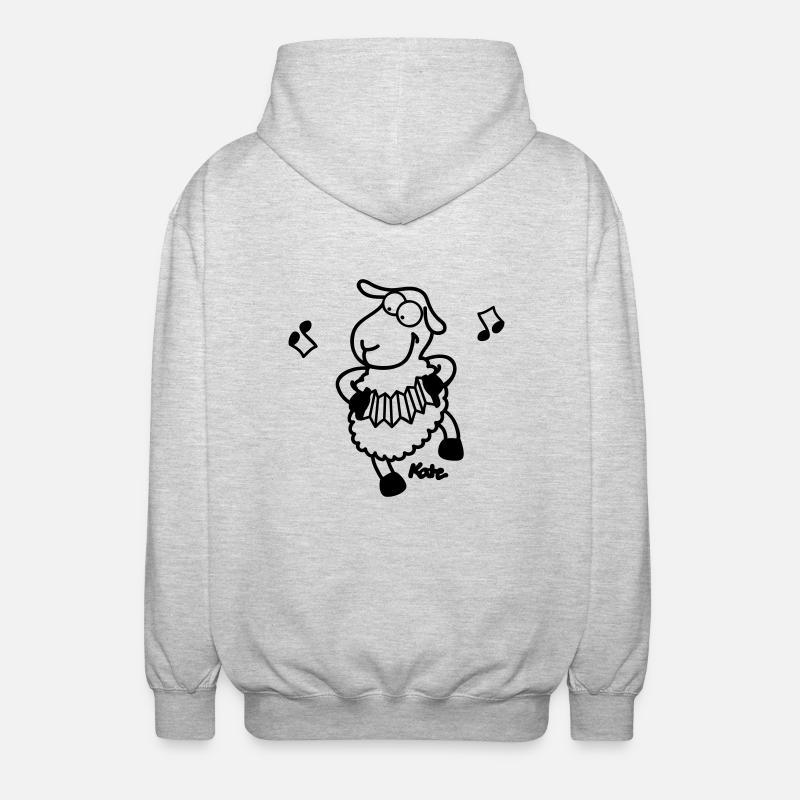 Schaf - Unisex Hooded Jacket - light heather grey
