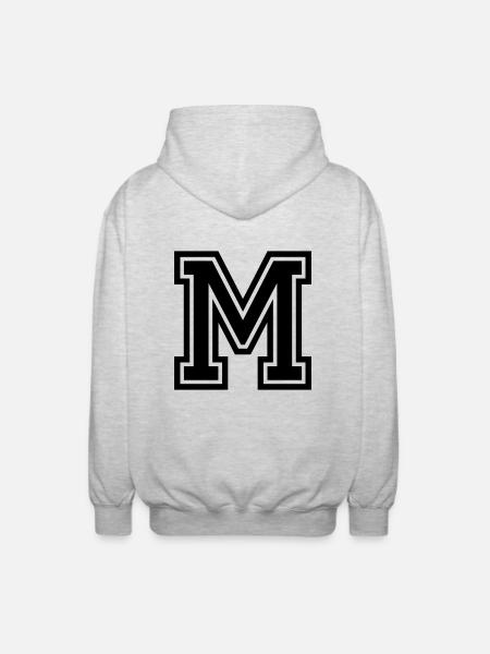 M - Unisex Kapuzenjacke - Hellgrau meliert