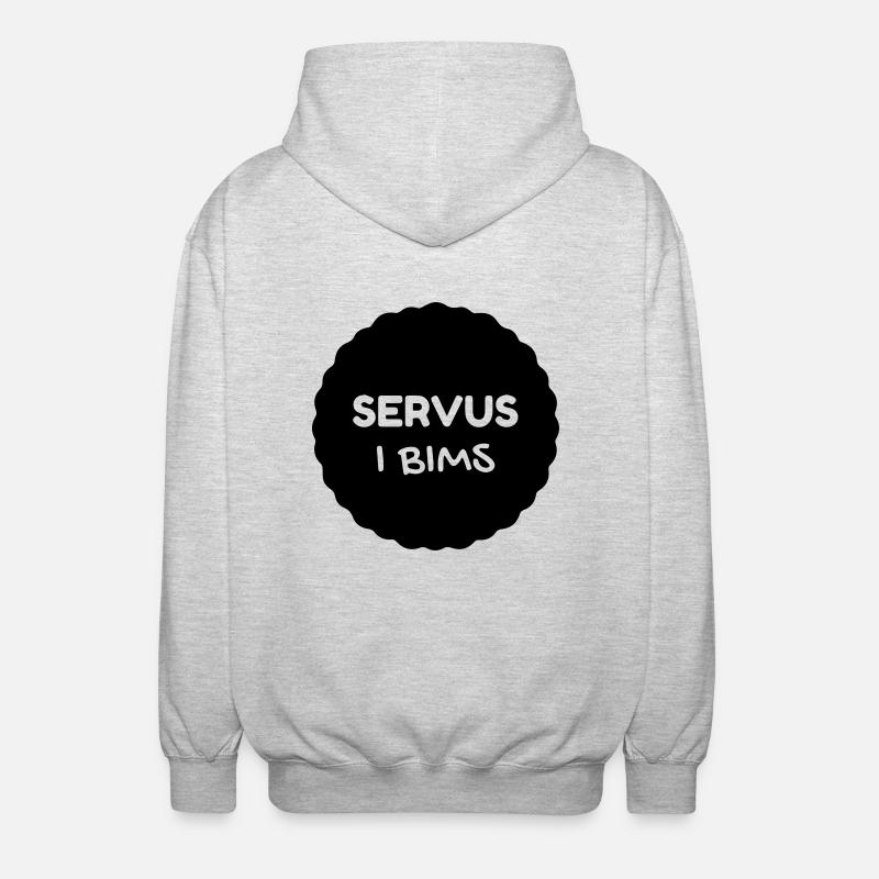 SERVUS - Unisex Kapuzenjacke - Hellgrau meliert