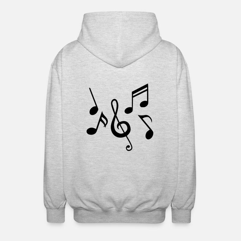 Notes - Unisex Hooded Jacket - light heather grey