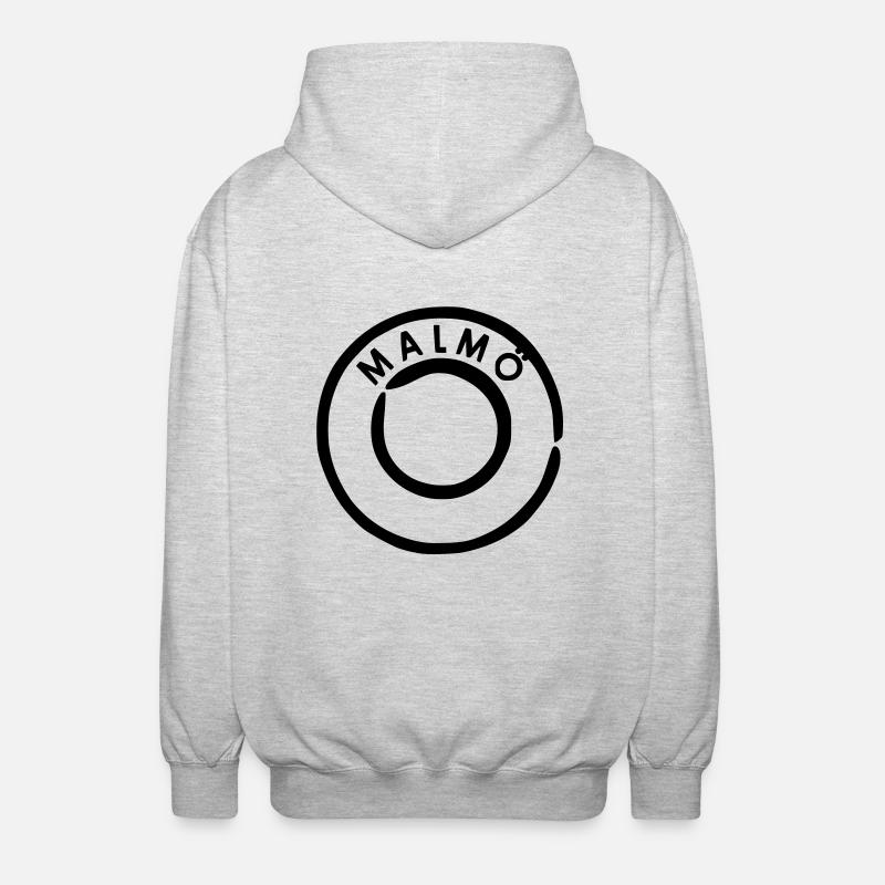 Malmoe - Unisex Kapuzenjacke - Hellgrau meliert