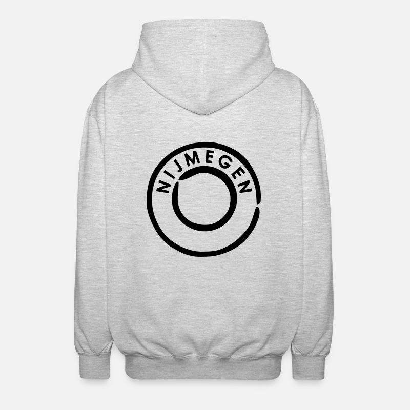 Nijmegen - Unisex Kapuzenjacke - Hellgrau meliert