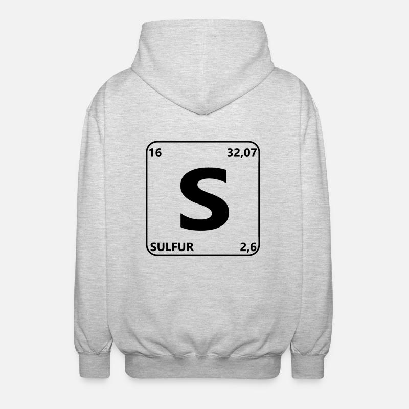 Schwefel - Unisex Kapuzenjacke - Hellgrau meliert