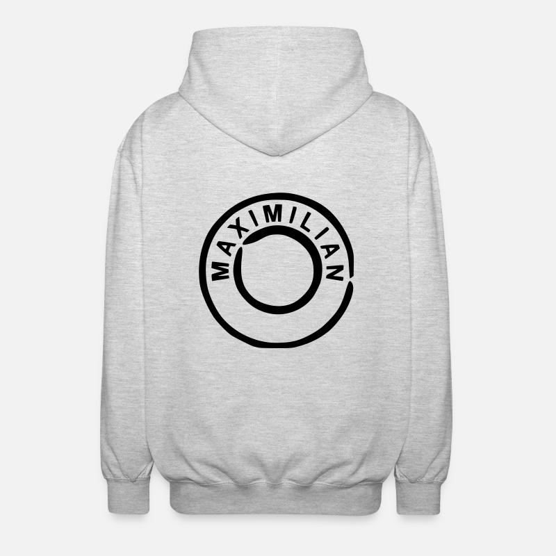Maximilian - Unisex Hooded Jacket - light heather grey