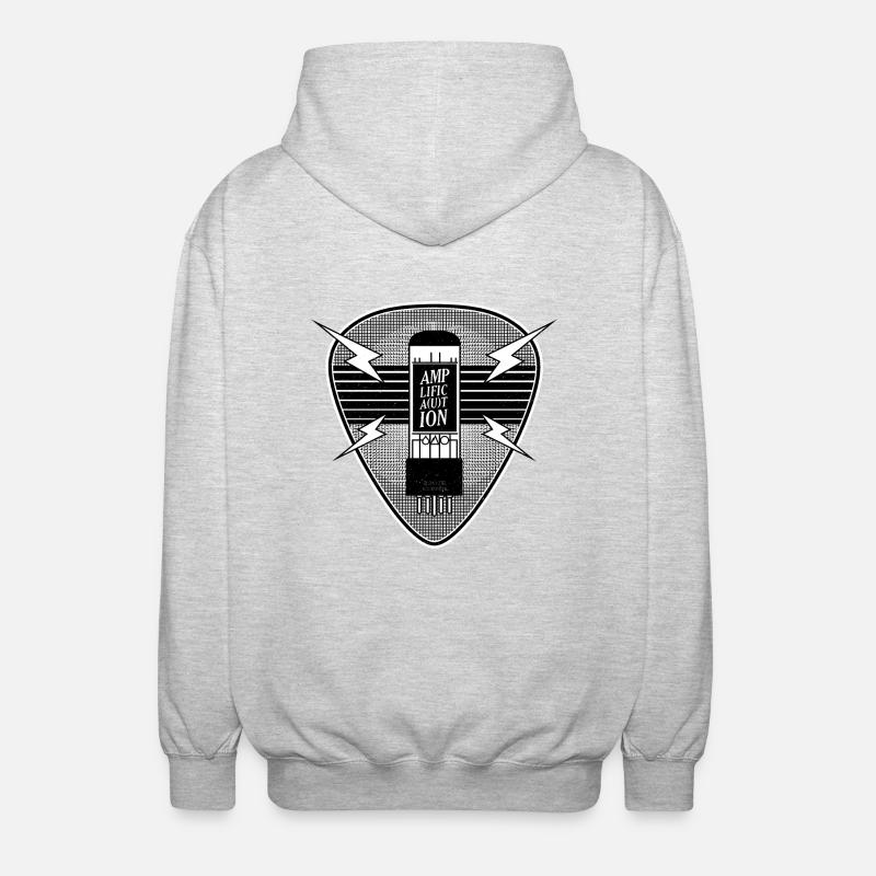 AMPLIFICA(U)TION - Unisex Kapuzenjacke - Hellgrau meliert