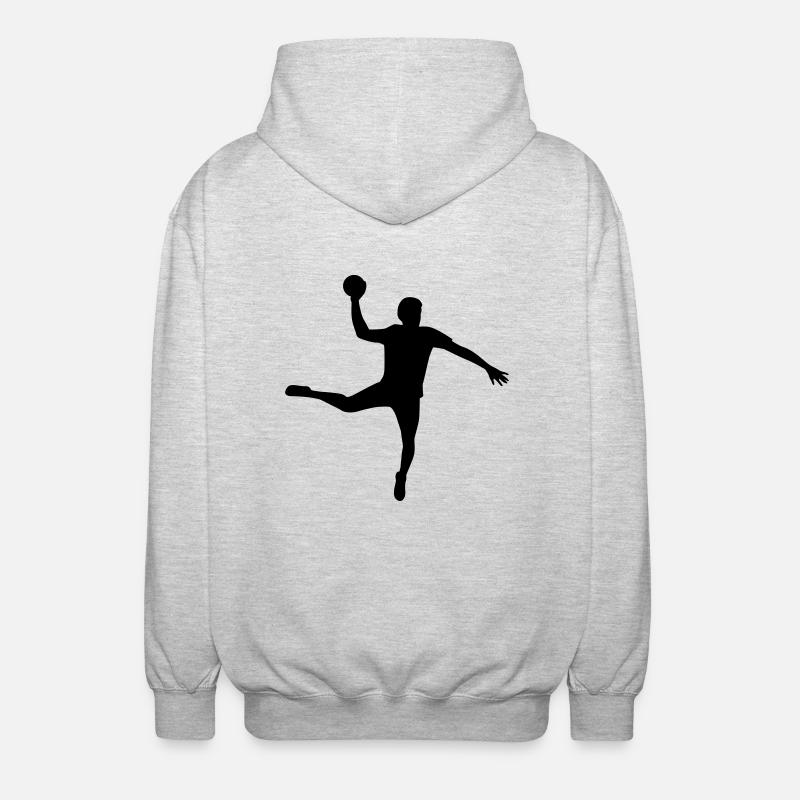 Handball - Veste à capuche unisexe - gris clair chiné