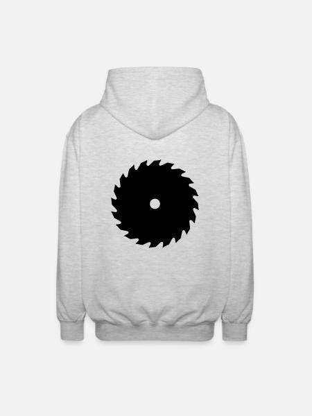 Säge - Unisex Kapuzenjacke - Hellgrau meliert