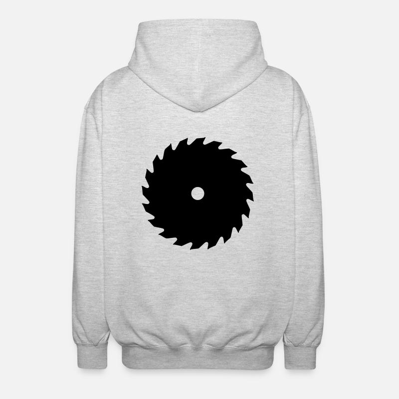 Säge - Unisex Kapuzenjacke - Hellgrau meliert