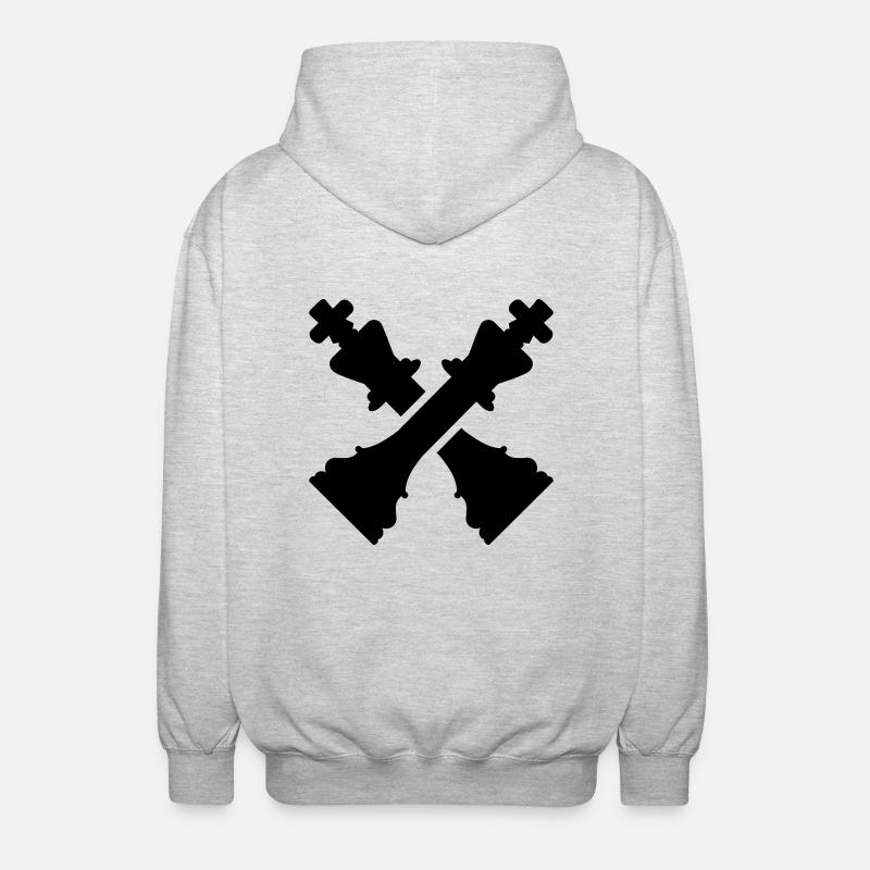 Chess - Unisex Hooded Jacket - light heather grey