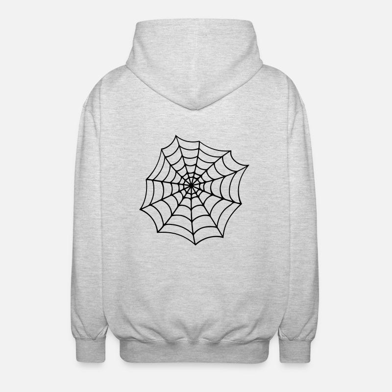 cobweb cobwebs reticle - Unisex Hooded Jacket - light heather grey