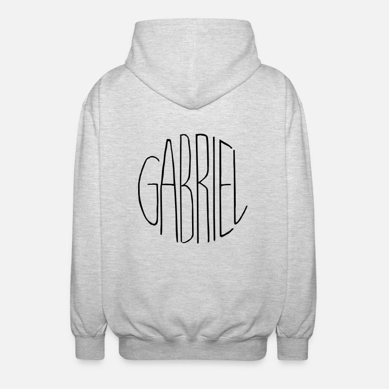 Gabriel - Veste à capuche unisexe - gris clair chiné