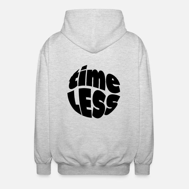 Zeitlos Timeless Entspannt Geschenkidee - Unisex Kapuzenjacke - Hellgrau meliert