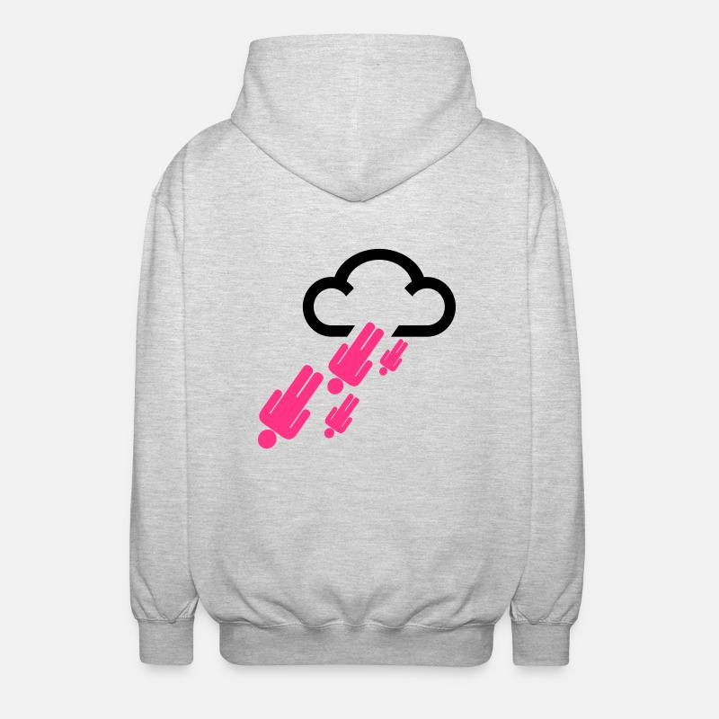 rainingmen - Unisex Hooded Jacket - light heather grey