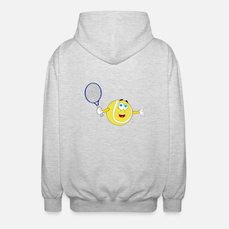 smiley smiley balle de tennis - Veste à capuche unisexe - gris clair chiné