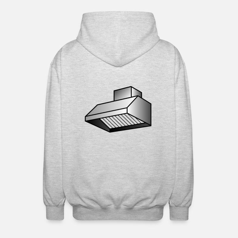 couverts vaisselle flatware silverware cutlery100 - Veste à capuche unisexe - gris clair chiné