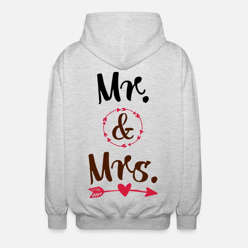 wedding - Unisex Hooded Jacket - light heather grey